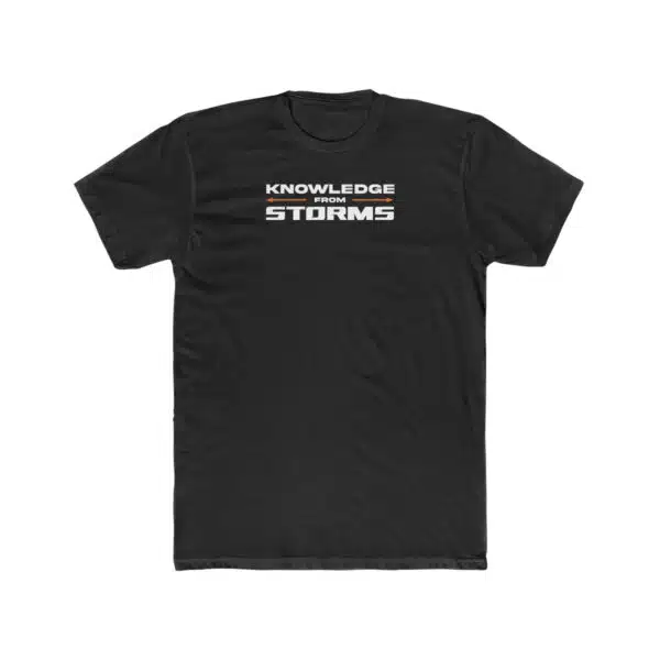 Knowledge From Storms Tee - Black